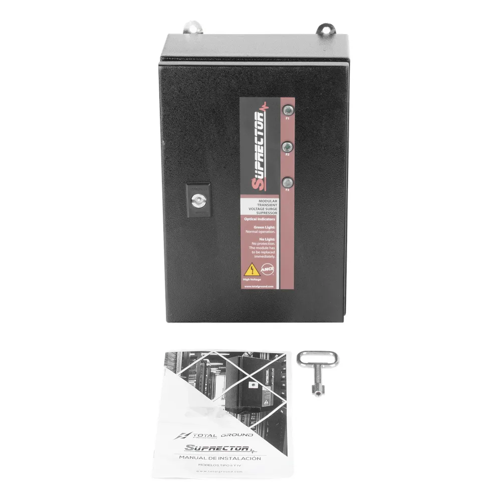 Supresor de pico clase B con voltaje de operación 220/380 Vca, 2 fases, 60 KA – vista 9