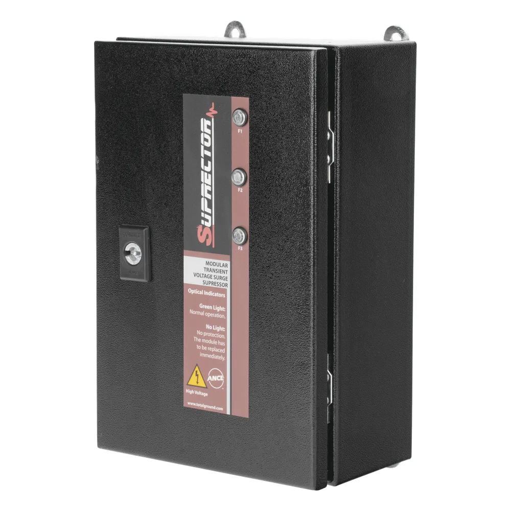 Supresor de pico clase B con voltaje de operación 277/480 Vca, 1 fase, 120 KA – vista 3