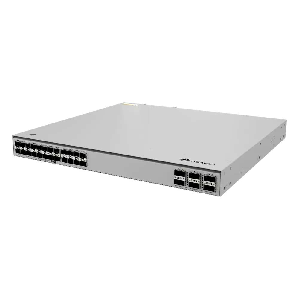 Switch 10GE Core / 24 Puertos 10GE SFP+ / 6 Puertos 100GE QSFP28 / Switching 1680 Gbps / Forwarding 1250 Mpps / iStack / Gestión Cloud / SME – vista 3