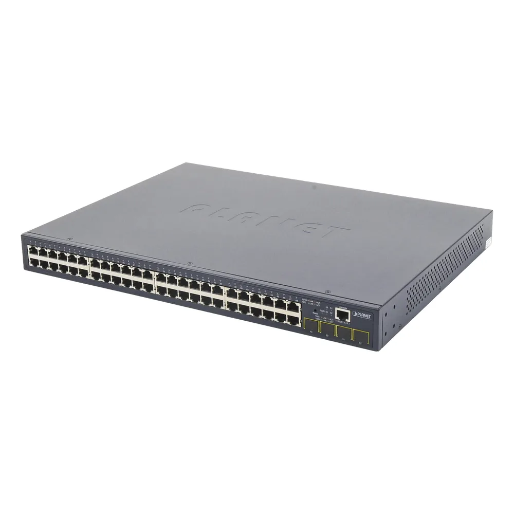 Switch Administrable Capa 2 de 48 Puertos Gigabit 10/100/1000T, 4 Puertos SFP 100/1000X