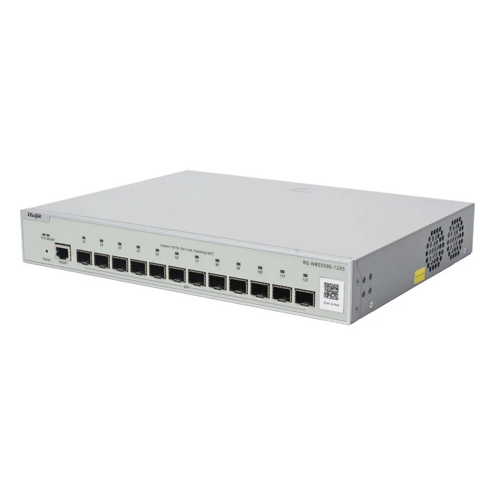 Switch Administrable Full Aggregation Capa 3, 12 Puertos SFP+ 10G y un Puerto MGMT – vista 2