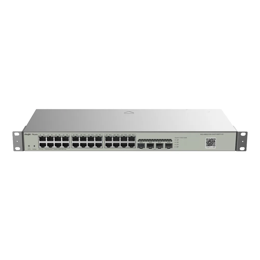 Switch Administrable L2, 24 Puertos Eth 1G, 4 puertos SFP 1G, Administración Remota en la Nube. – vista 2
