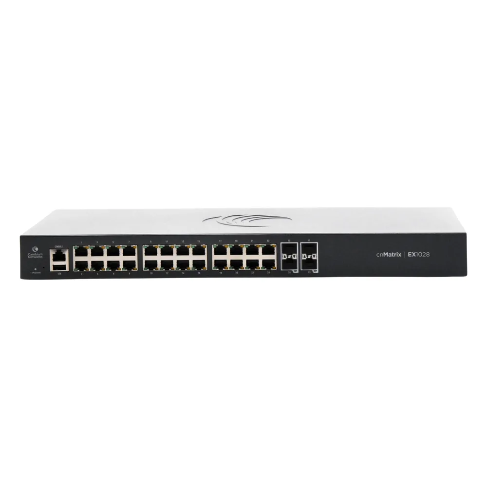 Switch cnMatrix EX1028  de 24 puertos Gigabit Ethernet y 4 SFP, Capa 2,  gestión en la nube – vista 4