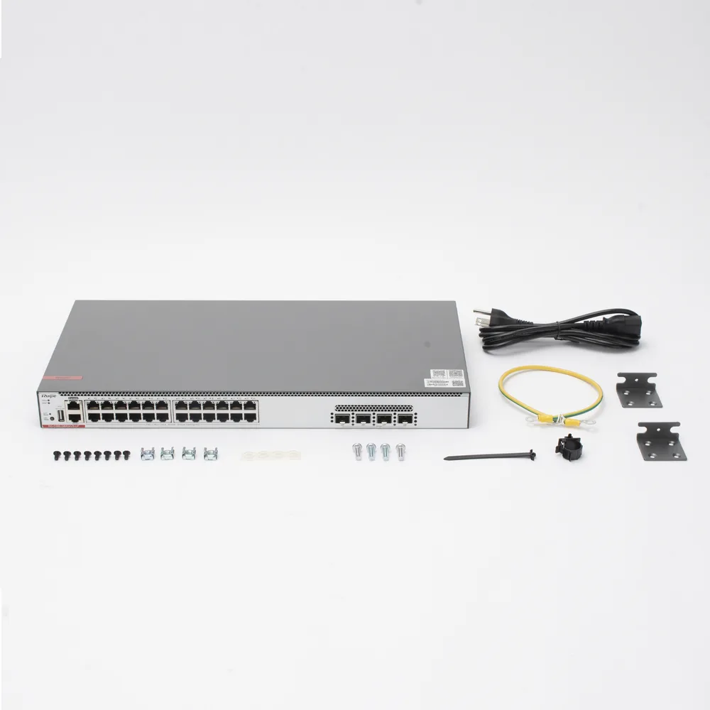 Switch Core PoE 802.3bt 370W Capa 3 Multi-Gigabit 24 puertos 5Gb/2.5Gb/1Gb/100M, 4 puertos fibra SFP28 25Gb – vista 4