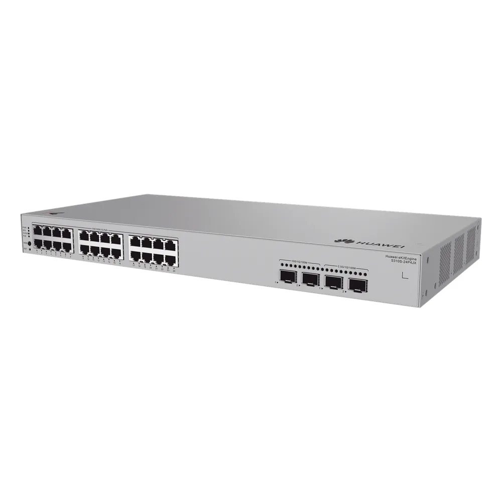 Switch de Acceso eKit Administrable / Capa 2+ / 24 Puertos PoE+ Gigabit + 2 Puertos SFP(2.5 Gbps) + 2 Puertos SFP+(10 Gbps) / PoE Perpetuo / Presupuesto PoE 400 W / Sin licenciamiento