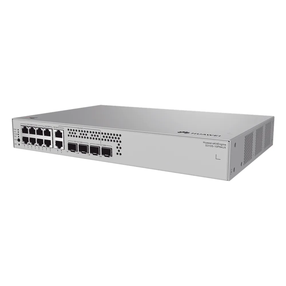 Switch de Acceso eKit Administrable / Capa 2+ / 6 Puertos PoE+ Gigabit + 2 Puertos PoE+ Multi-Gigabit (2.5 Gbps) + 2 Puertos Gigabit + 2 Puertos SFP + 2 Puertos SFP+ / PoE Perpetuo / Presupuesto PoE 128 W / Sin licenciamiento