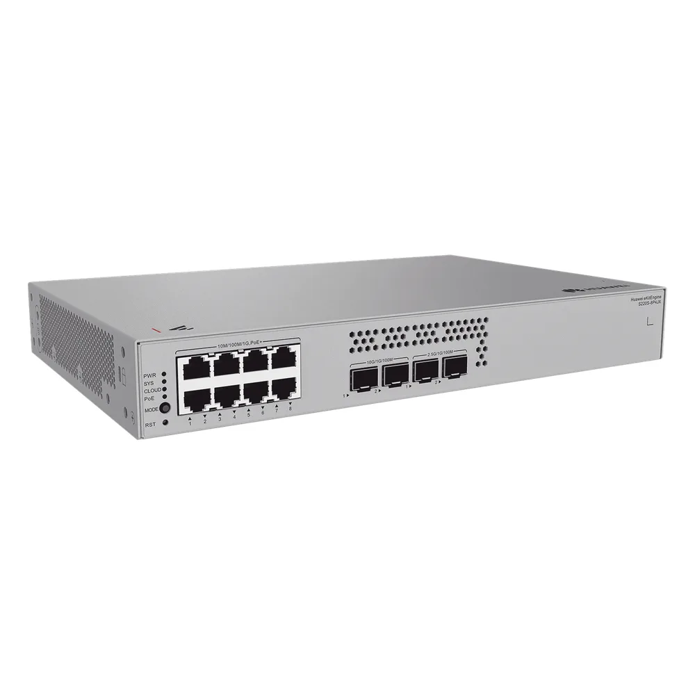 Switch de Acceso eKit Administrable / Capa 2 / 8 Puertos PoE+ Gigabit + 2 SFP + 2 SFP+ / PoE Perpetuo / Presupuesto PoE 128 W / Sin licenciamiento – vista 5