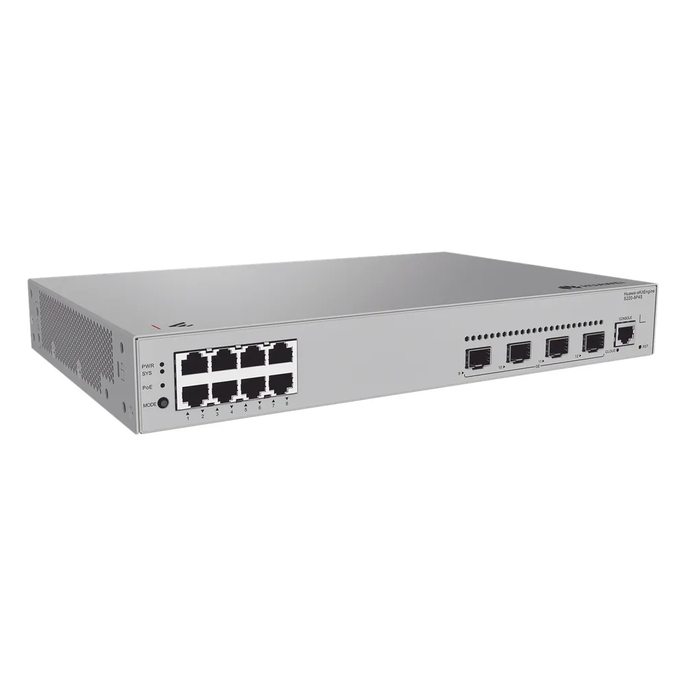 Switch de acceso eKit Administrable / Capa 2 / 8 Puertos PoE+ Gigabit + 4 SFP + Puerto Consola / PoE Perpetuo / Presupuesto PoE 125 W / Sin licenciamiento – vista 2