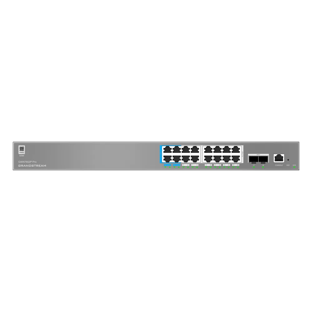 Switch de Red Empresarial Capa 2++ / Serie GWN7800 Pro / 8 a 48 Puertos Gigabit Ethernet / 2 SFP+ a 6 SFP+ / PoE/PoE+/PoE++ / Stacking hasta 8 Dispositivos / GDMS Cloud / GWN Manager