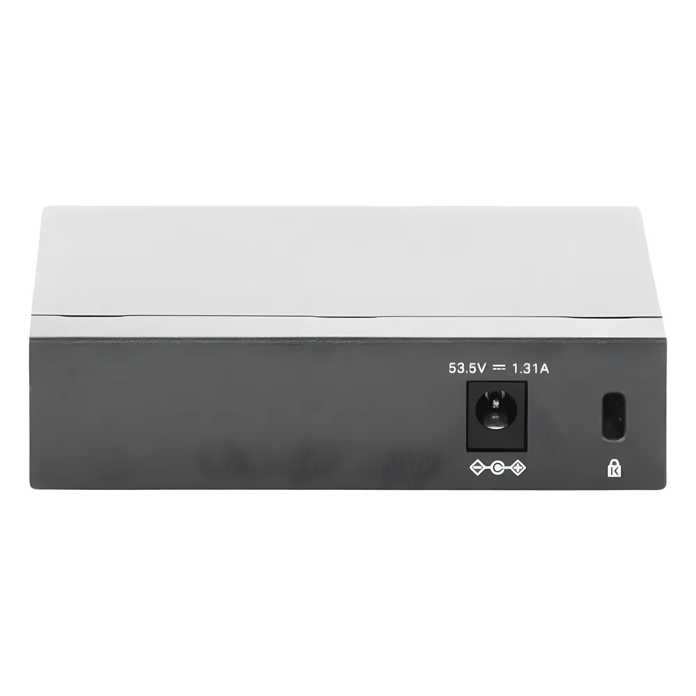 Switch Escritorio No Administrable de 5 puertos 10/100/1000 Mbps / Con 4 puertos PoE 802.3af/at de hasta 65 W / PoE Extendido hasta 250 metros – vista 6