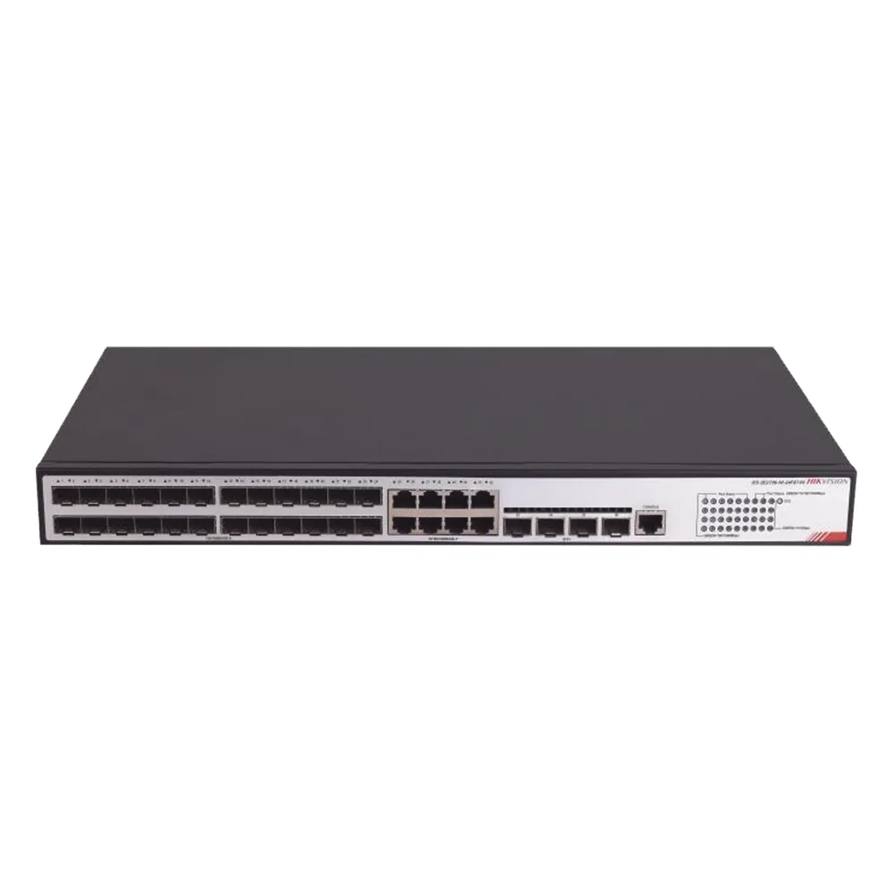 Switch Gigabit  / Administrable / 24 Puertos SFP GE / 8 Puertos RJ45 GE / 4 Puertos SFP de 10G / Configuración Nube Hik-PartnerPro / Soporta IGMP