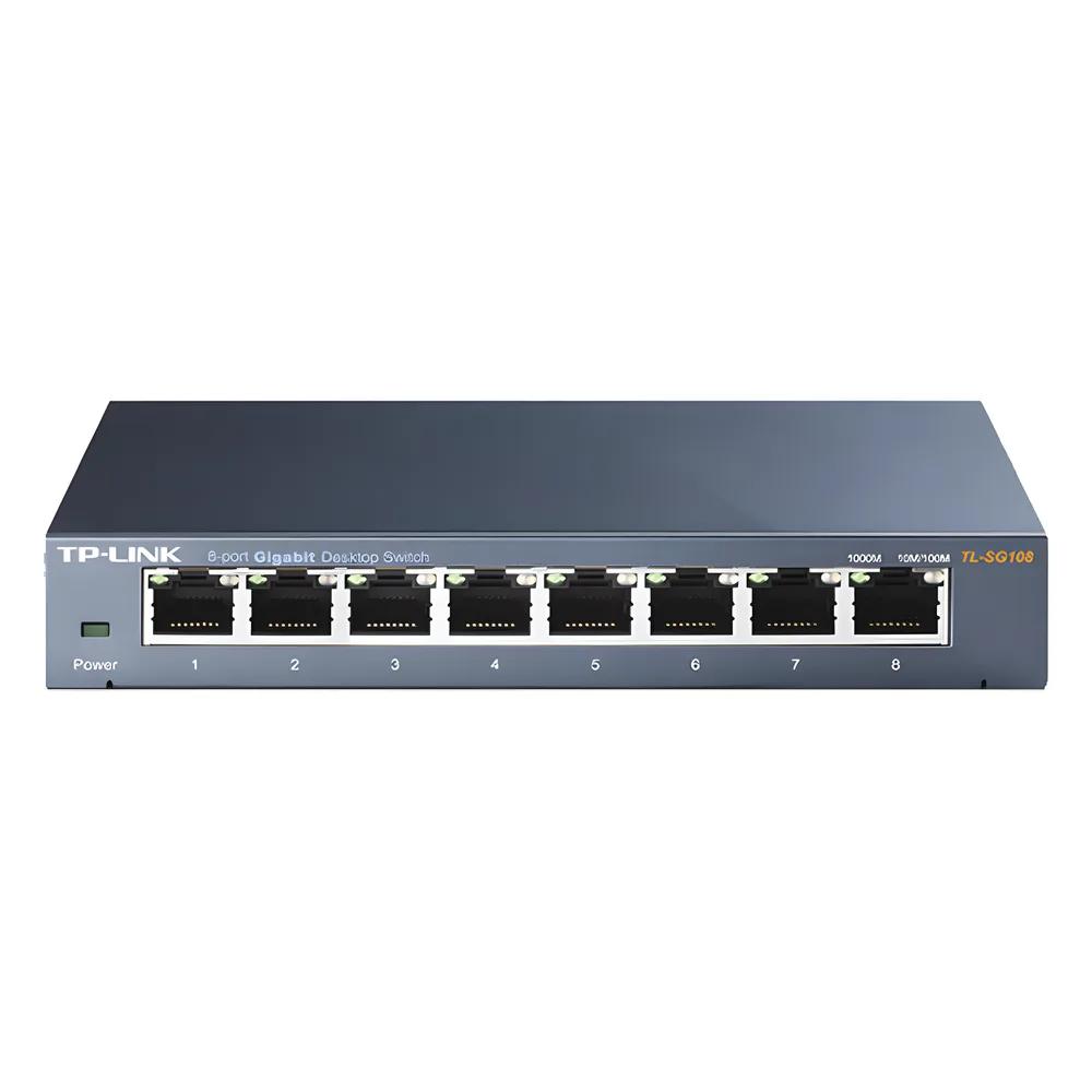 Switch Gigabit no administrable de 8 puertos 10/100/1000 Mbps – vista 2