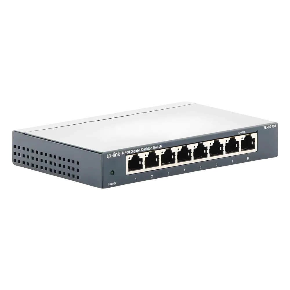 Switch Gigabit no administrable de 8 puertos 10/100/1000 Mbps – vista 3