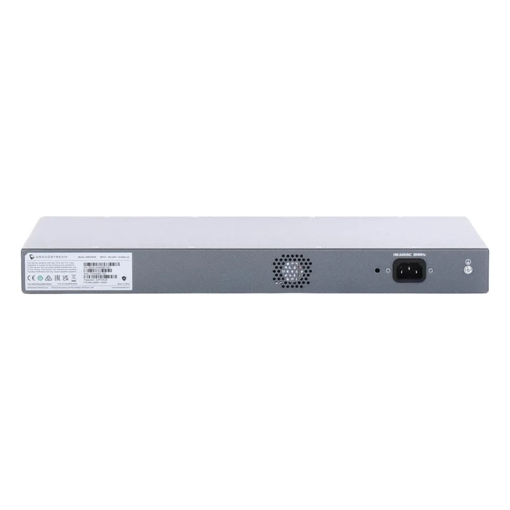 Switch Gigabit PoE+ Administrable / 16 puertos 10/100/1000 Mbps + 4 Puertos SFP Uplink / Hasta 240W / Compatible con GWN Cloud. – vista 4