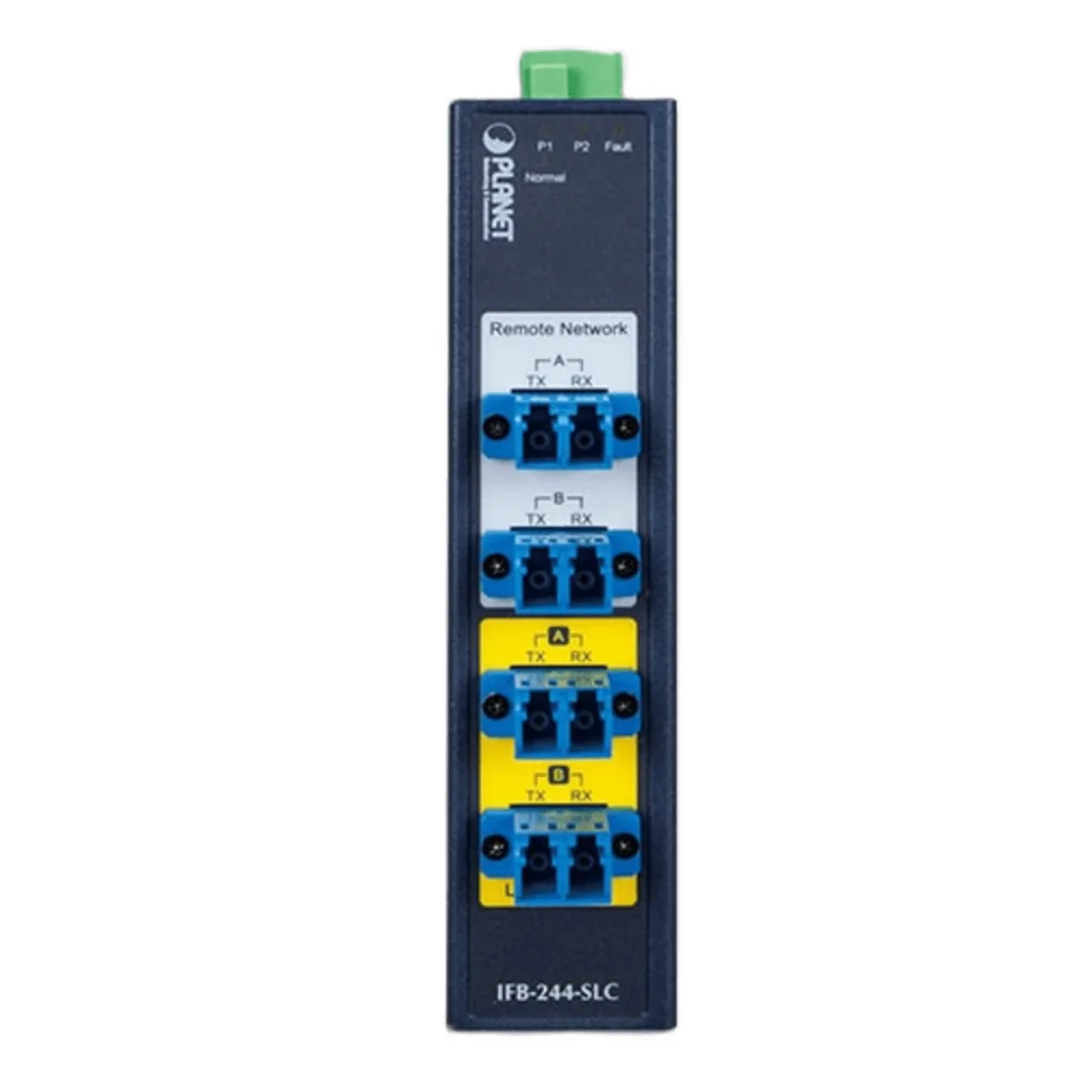 Switch Industrial Bypass de Fibra Optica Monomodo con Conector LC de 2 Canales – vista 2