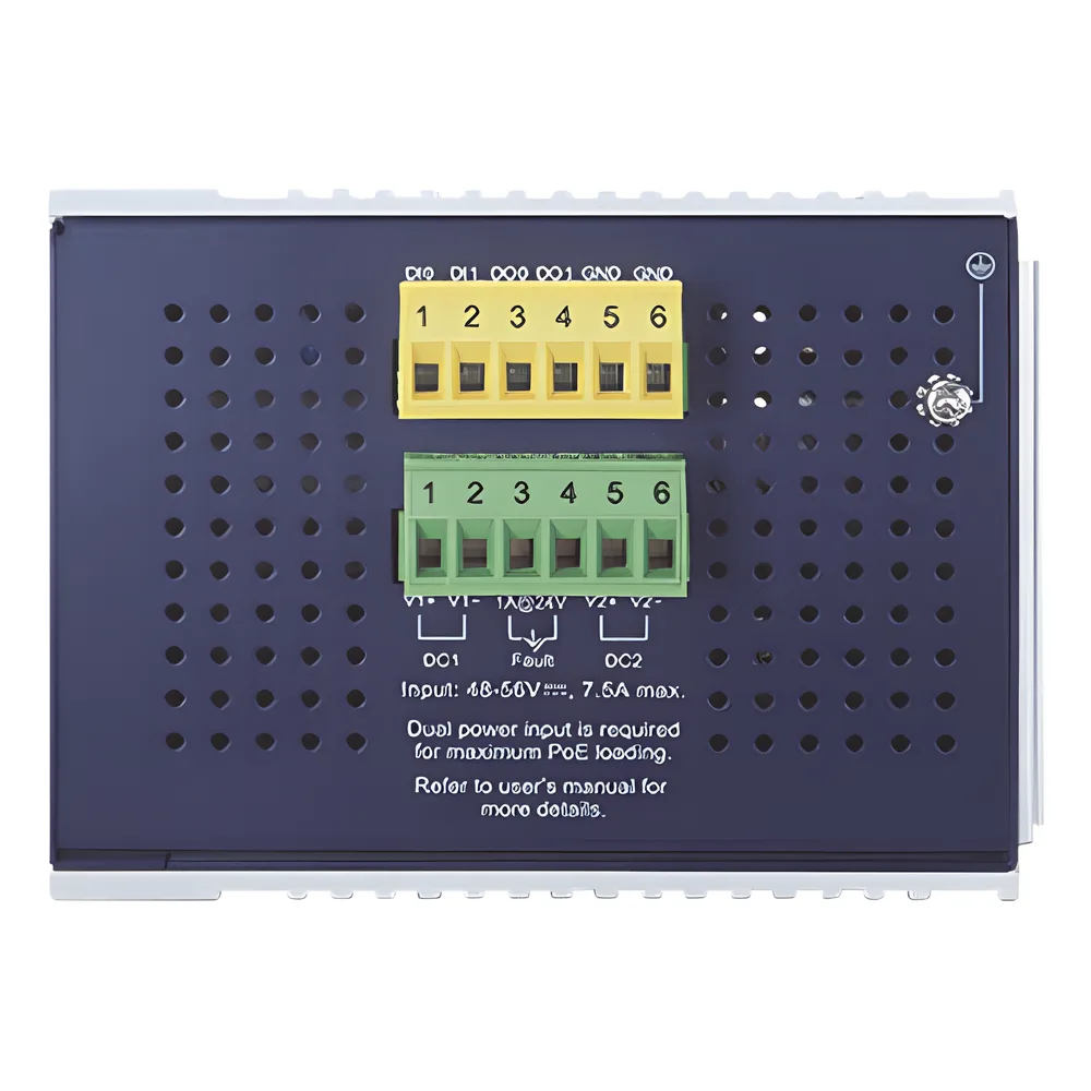 Switch Industrial Capa 3, 16 Puertos 10/100/1000T 802.3 AT POE +, 4 Puertos 1G / 2.5G SFP – vista 2