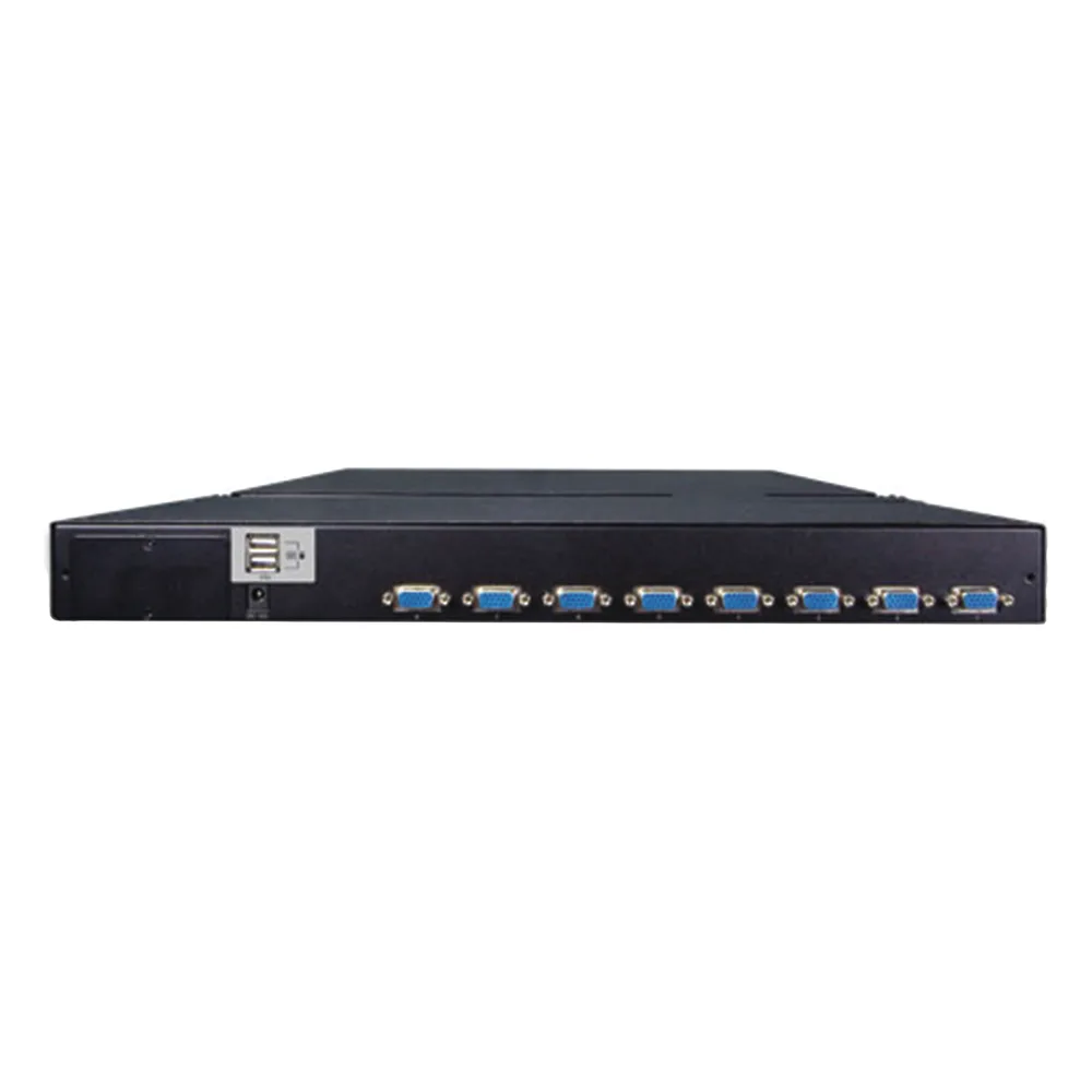 Switch KVM con Monitor de 17"con Teclado y Trackpad para Rack de 1U de Cuatro Postes, 8 Puertos VGA Para Acceder y Controlar Hasta 8 Computadoras Desde una Sola Consola – vista 4