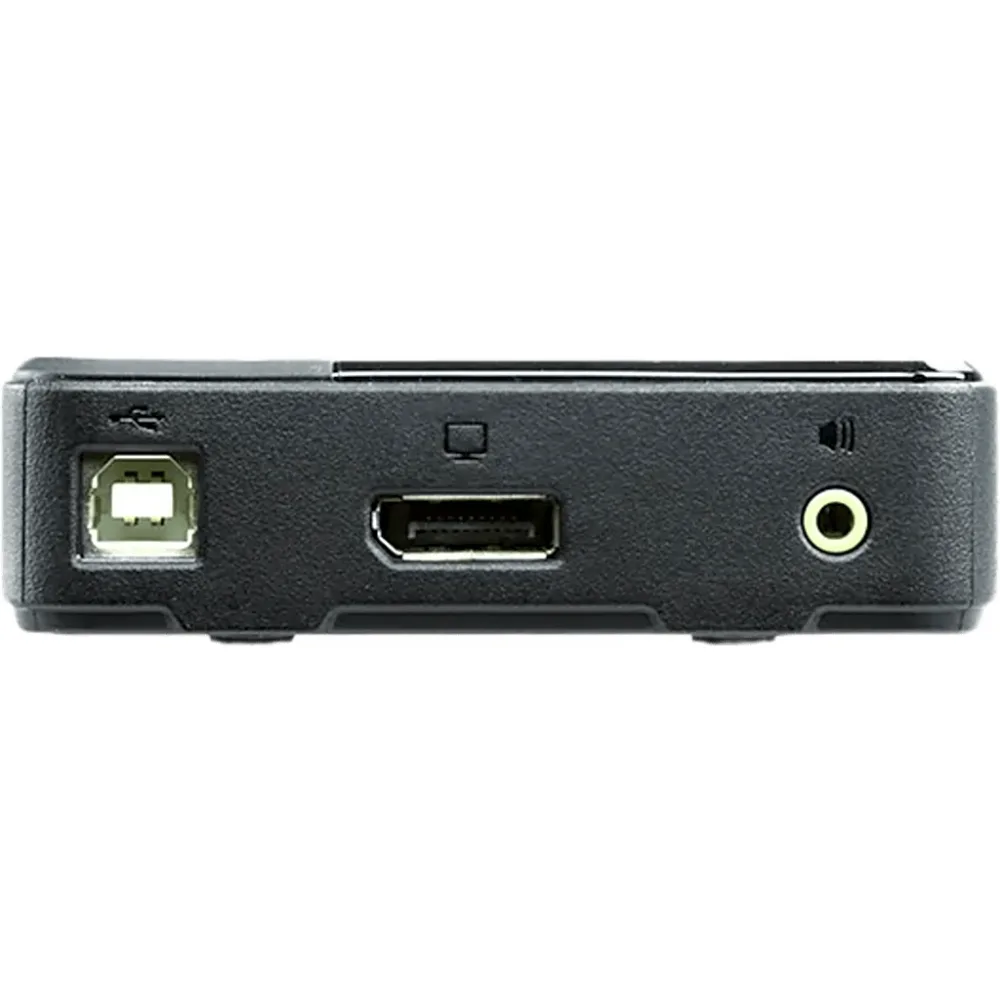 Switch KVM DisplayPort | 2 Puertos USB | Resolución 4K UHD (3840x2160 @ 60 Hz) y 4K DCI (4096x2160 @ 60 Hz) | DisplayPort 1.2 y HDCP | Audio 2.1 con HD Audio | Multiplataforma Windows, Mac, Sun, Linux | Selección por Hotkey, Mouse o Selector – vista 2