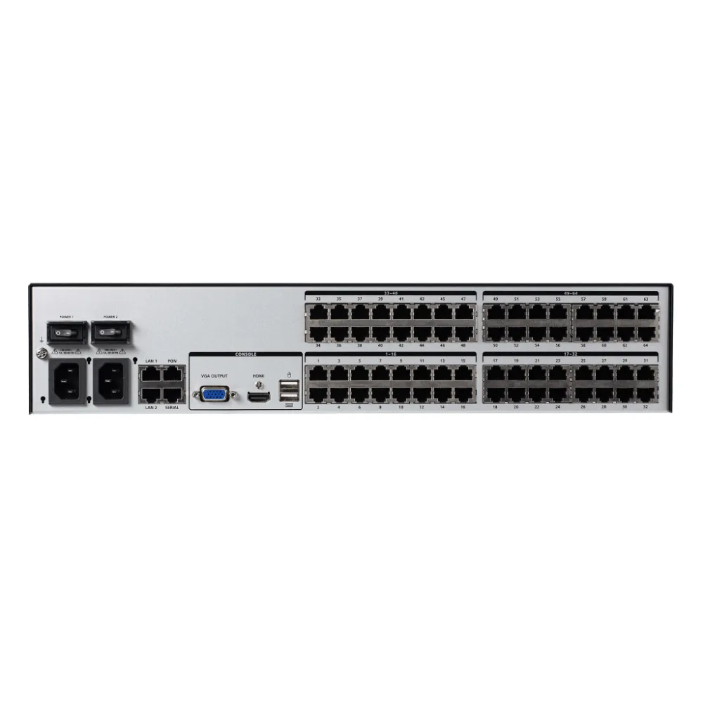 Switch KVM over IP Cat 5 | Hasta 64 Puertos | Resolucion Full HD 1920x1200 | Dual NIC Gigabit | Virtual Media USB 2.0 | FIPS 140-2 Level 1 | Cascada hasta 512 Equipos | Administracion Centralizada CC2000 – vista 2