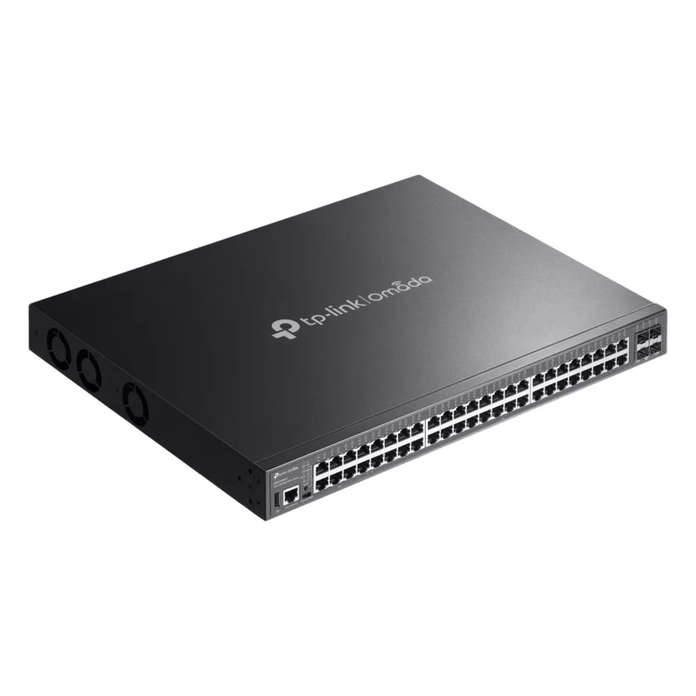 Switch Lite L3 Gestionable Apilable / 48 Puertos Gigabit PoE++ / 4 Slots 10G SFP+ / Presupuesto PoE 770W / Fast PoE y Perpetual PoE / Apilamiento Físico de 4 Unidades / L3: RIP, OSPF, VRRP / Gestión Cloud Omada SDN – vista 4