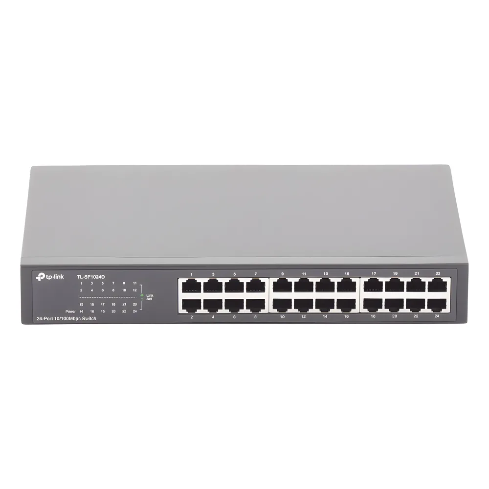 Switch no administrable de 24 puertos 10/100 Mbps para escritorio/rack – vista 2