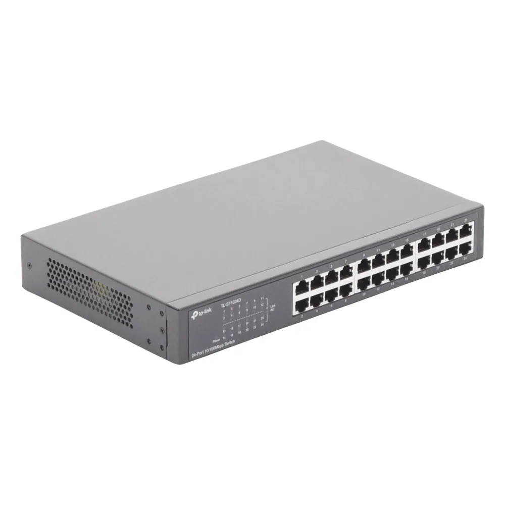 Switch no administrable de 24 puertos 10/100 Mbps para escritorio/rack – vista 5