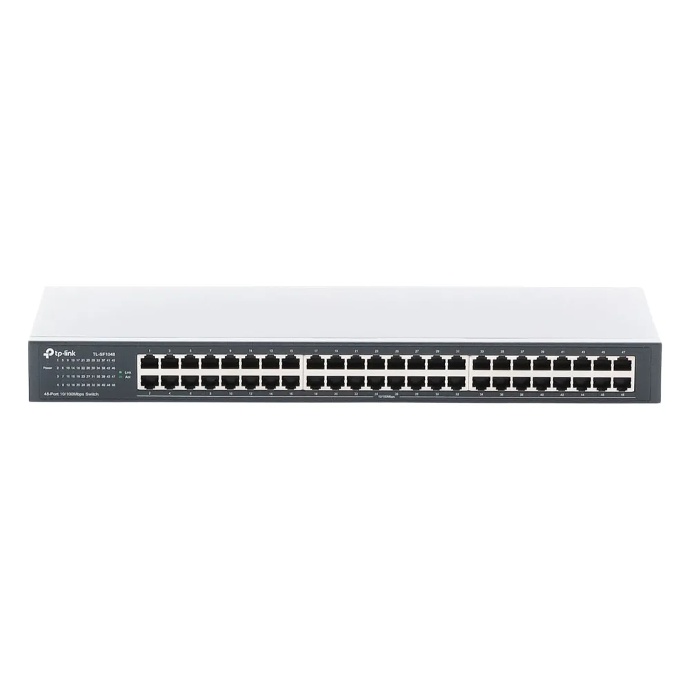 Switch no administrable de 48 puertos 10/100 Mbps para montaje en rack – vista 2