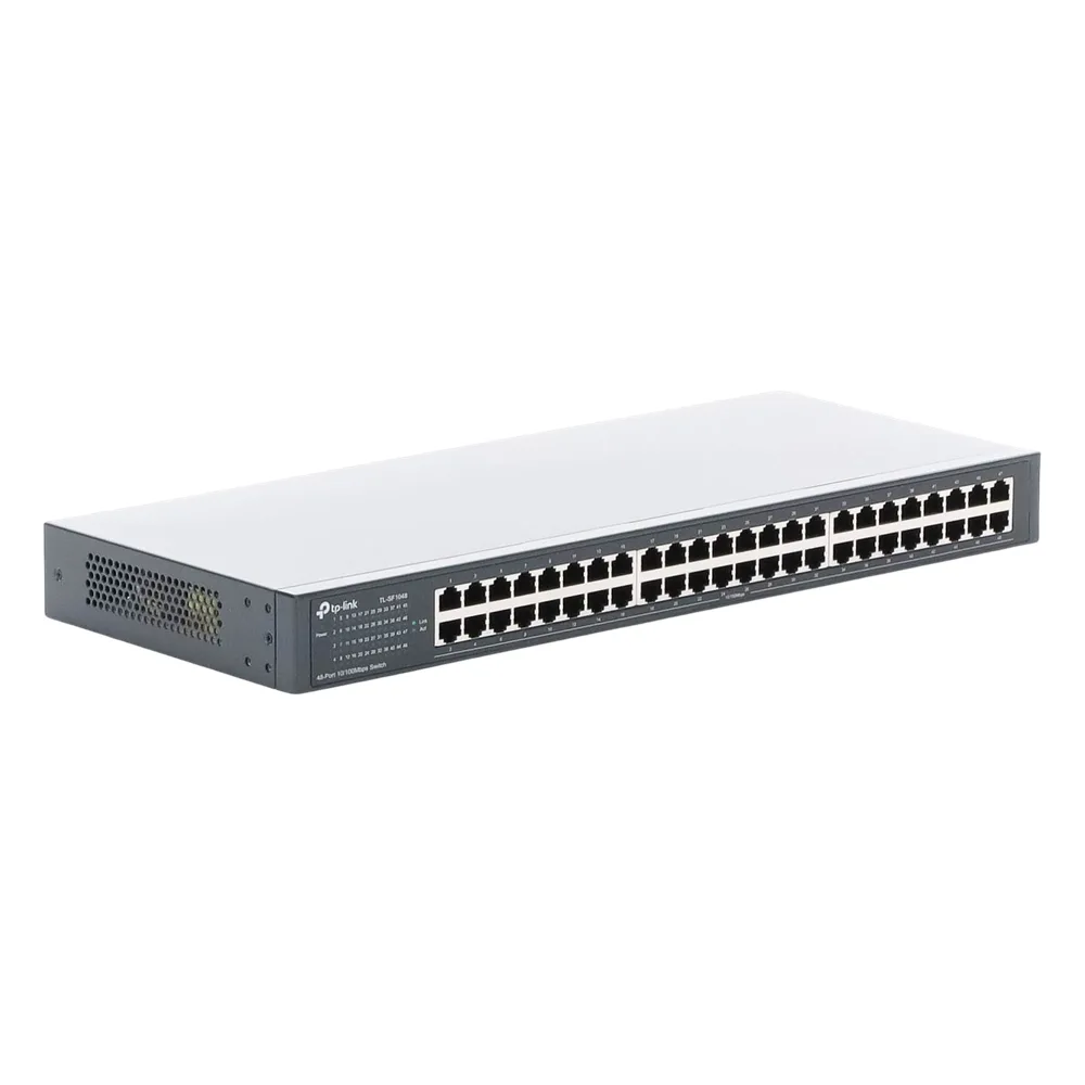 Switch no administrable de 48 puertos 10/100 Mbps para montaje en rack – vista 5