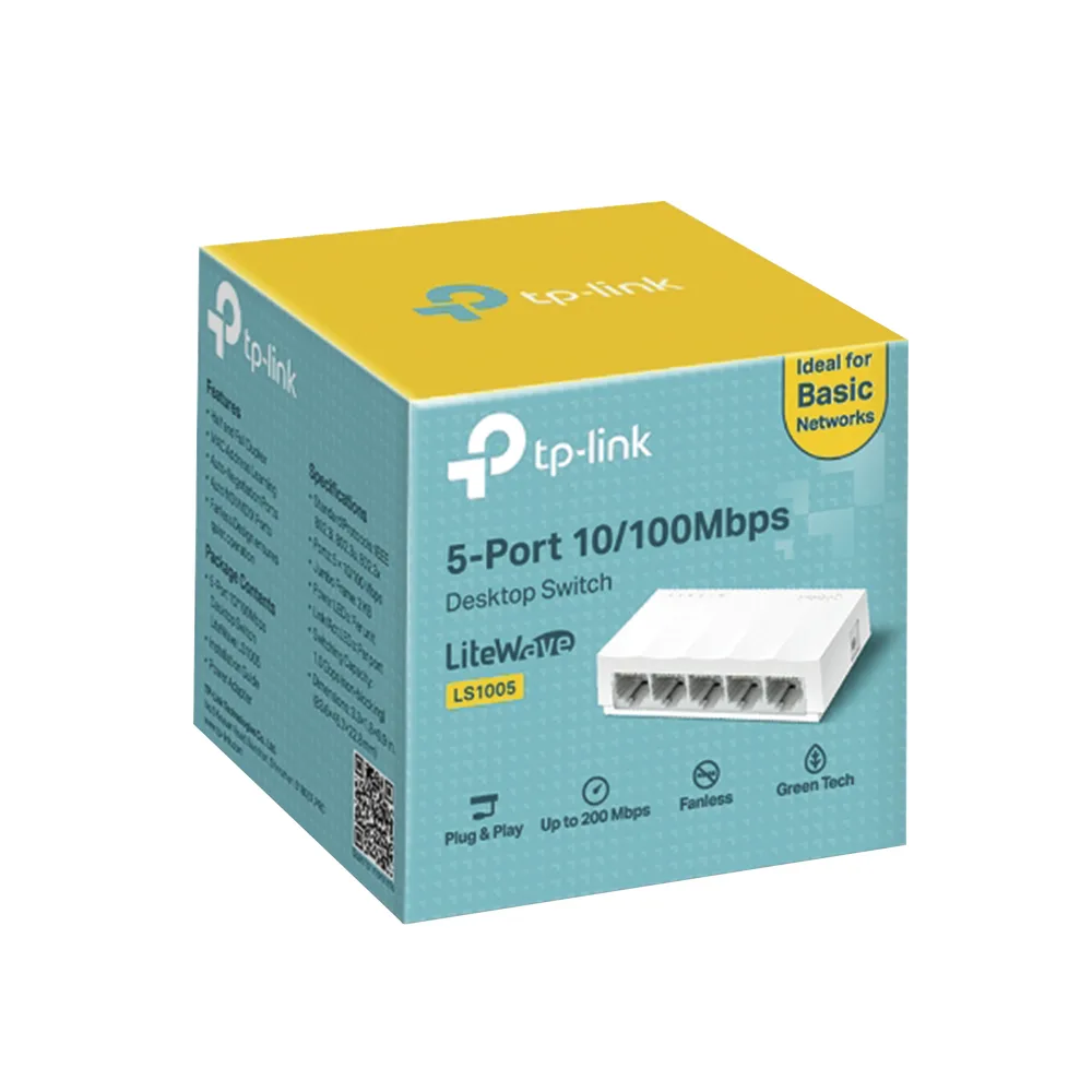 Switch para escritorio 8 puertos 10/100Mbps – vista 5