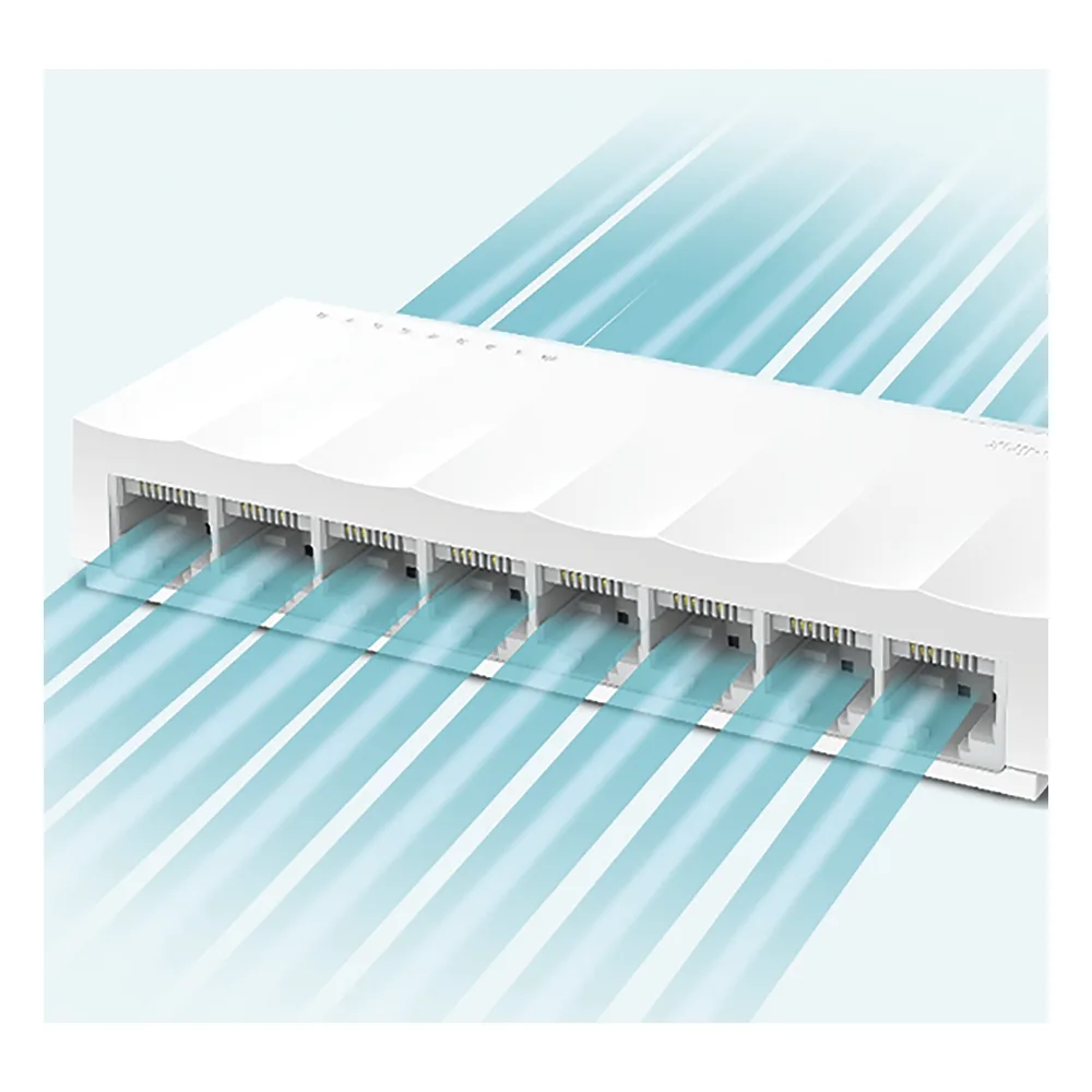 Switch para escritorio 8 puertos 10/100Mbps – vista 8