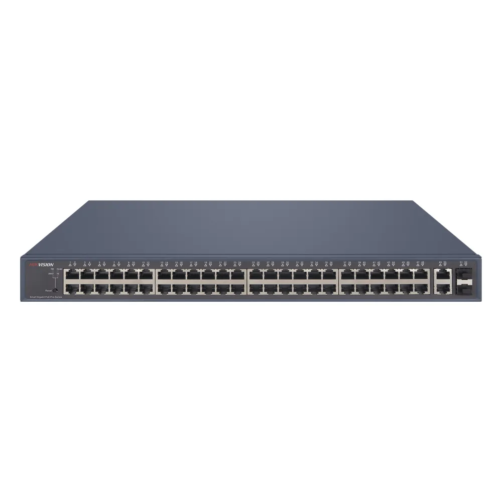 Switch PoE+ / Administrable / 48 Puertos 1000 Mbps PoE+ / 2 Puertos 1000 Mbps Uplink / 2 Puertos SFP / 470 Watts