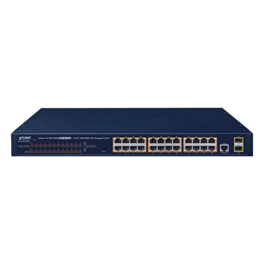 Switch PoE Administrable Capa 2 / 24 Puertos10/100/1000BASE-T / 2 SFP 100/1000BASE-X / POE 802.3af/at – vista 3
