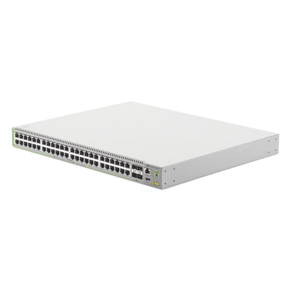 Switch PoE+ Administrable CentreCOM GS980M, Capa 3 de 48 puertos 10/100/1000Mbps + 4 SFP Gigabit, 740 W – vista 3