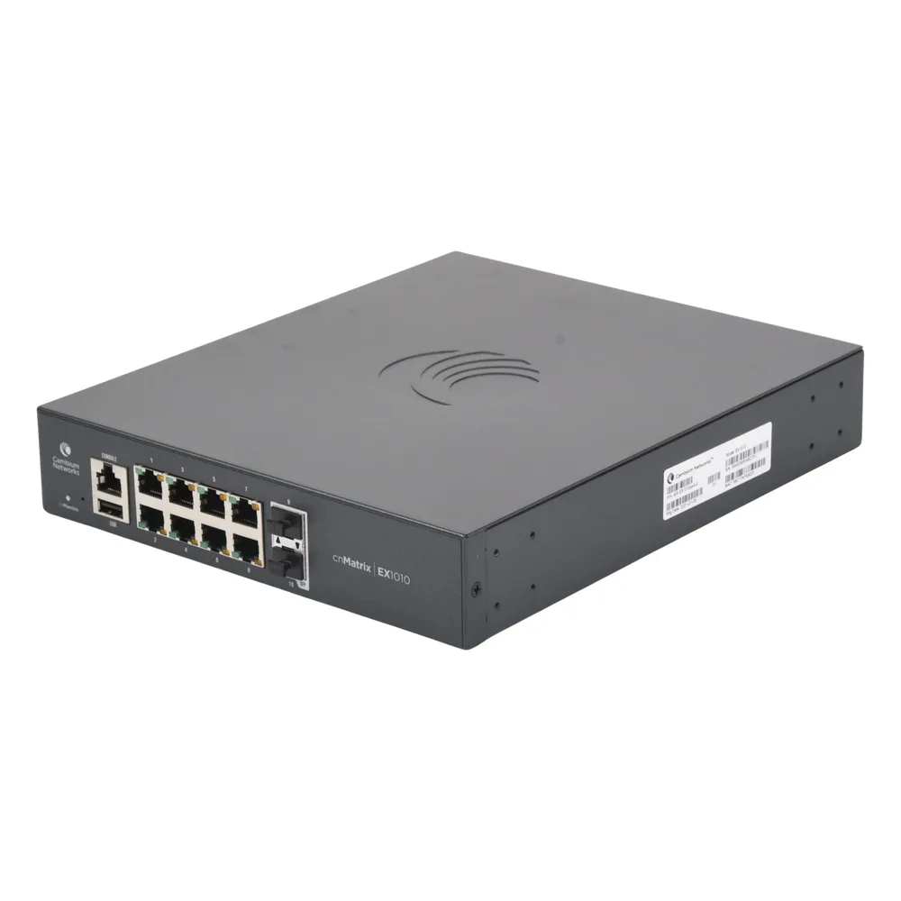 Switch PoE cnMatrix Ex1010-P / 8 Puertos Gigabit PoE 802.3af/at + 2 SFP / Capa 2 – vista 5