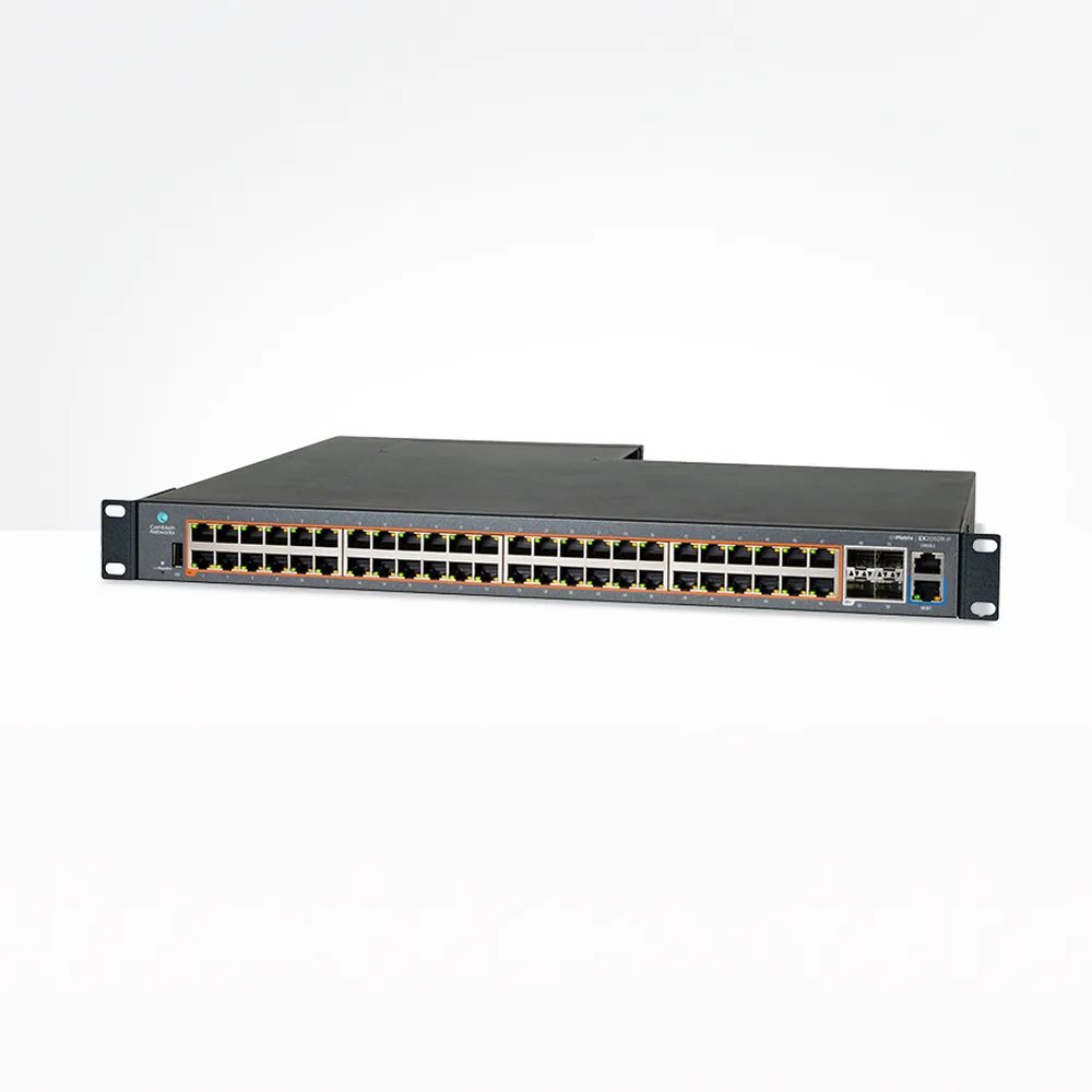 Switch PoE inteligente / cnMatrix EX2052R-P / PoE+ / 48 puertos x 1 Gps / 4 SFP+, fuente de alimentación extraíble – vista 2