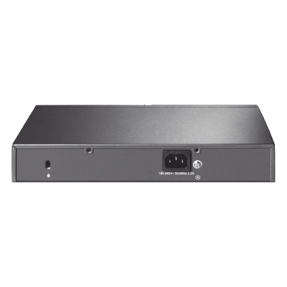 Switch PoE JetStream SDN Administrable 8 puertos 10/100/1000 Mbps + 2 puertos SFP, 8 puertos PoE, 150W, administración centralizada OMADA SDN – vista 3