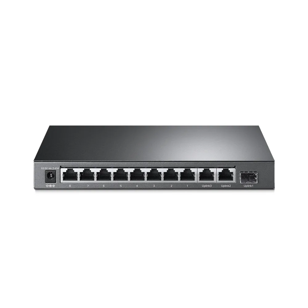 Switch PoE+ No Administrable De Escritorio 11 Puertos / 8 puertos 10/100 Mbps PoE af/at Inteligiente / Presupuesto 124 W / Hasta 250 metros – vista 3