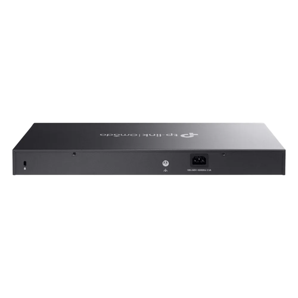 Switch Smart Omada 18 Puertos Gigabit / 16 Puertos PoE+ 802.3af/at / 2 Ranuras SFP Gigabit / Presupuesto PoE 150 W / Switching 36 Gbps / Enrutamiento Estático L2+ / Gestión Cloud SDN / Fanless / Montable en Rack – vista 2