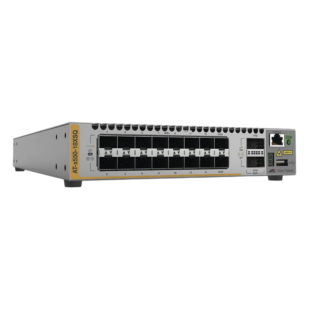 Switch Stackeable Inteligente Capa 3, 16x 1/10G SFP+ y 2x 40G QSFP