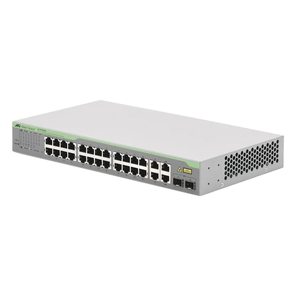 Switch WebSmart de 24 puertos 10/100 Mbps + 2 puertos 10/100/1000 Mbps + 2 SFP Gigabit Combo – vista 3