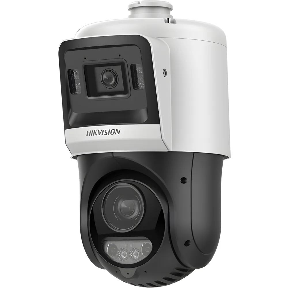 [TandemVu] Domo PTZ IP 4 Megapixel + Cámara Fija 4 Megapixel / 15X Zoom / 100 mts IR + 30 mts Luz Blanca / IP67 / ACUSENSE / PoE+ / 2 Micrófonos Integrados y Bocina / Alerta Audible y Luz Estroboscopica / Alarmas I/O / DARKFIGHTER / Micro SD – vista 3