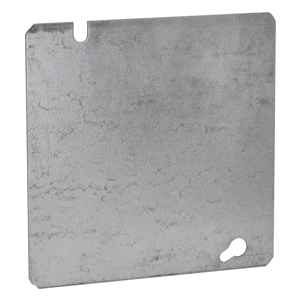Tapa Cuadrada Ciega de Acero Galvanizado de 4 11/16".