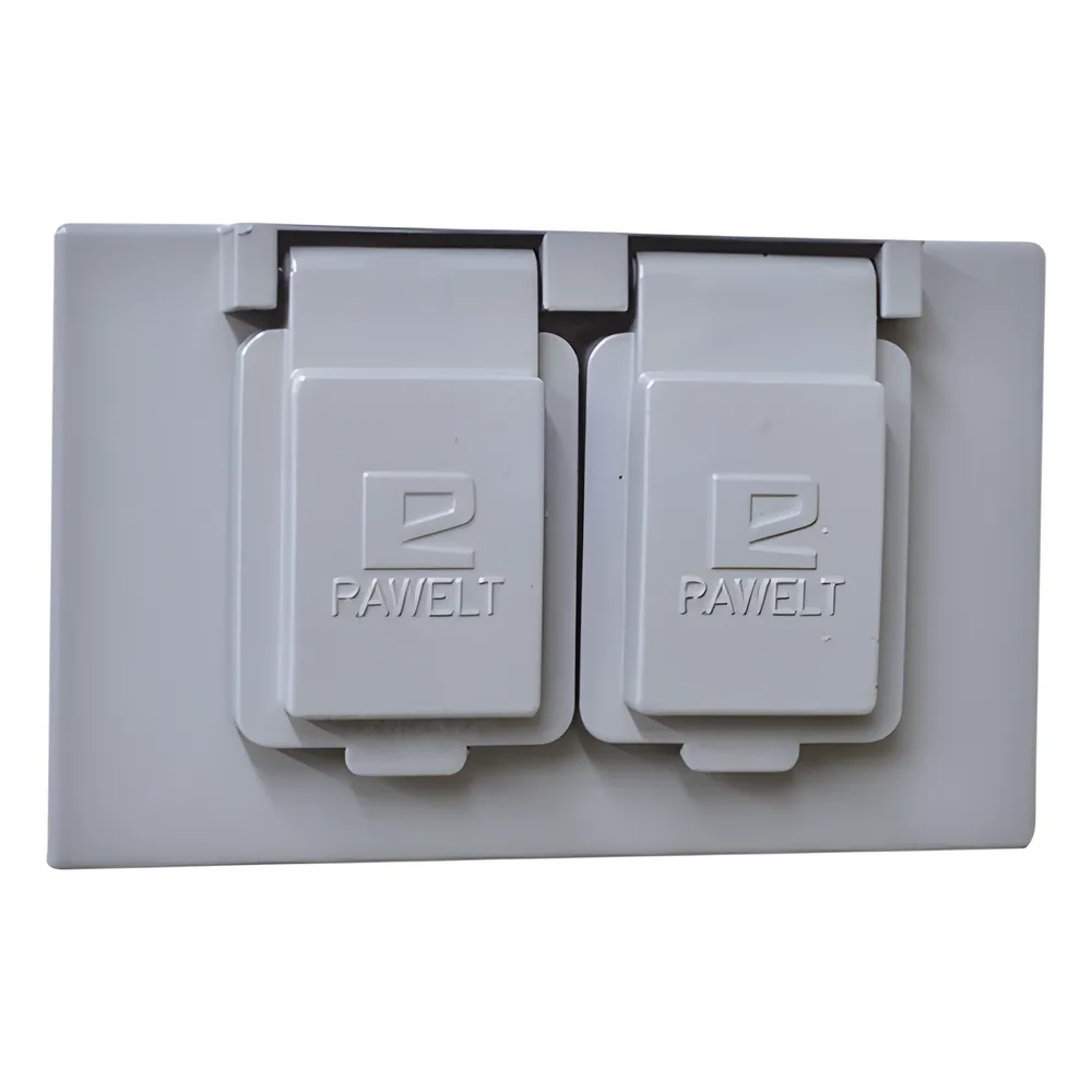 Tapa Dúplex Horizontal con Contratapa / Auto-cierre de aluminio Tipo RR / Placa Intemperie