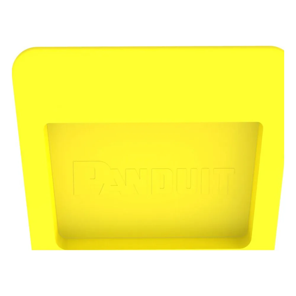 Tapa Final Para Canaletas FiberRunner™ 4x4, de Instalación a Presión, Color Amarillo – vista 2
