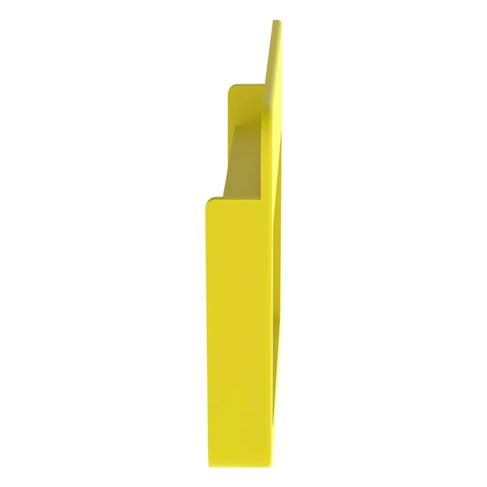 Tapa Final Para Canaletas FiberRunner™ 4x4, de Instalación a Presión, Color Amarillo – vista 4
