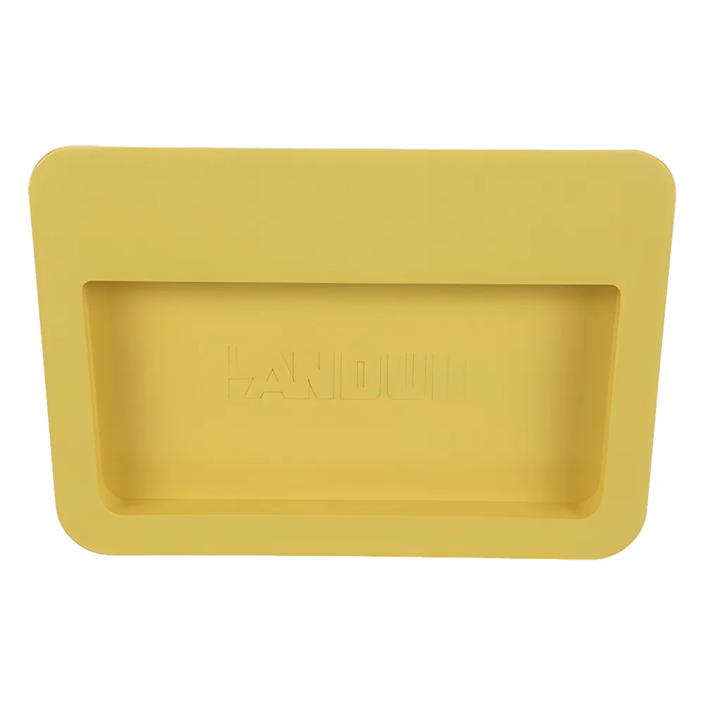 Tapa Final Para Canaletas FiberRunner™ 6x4, de Instalación a Presión, Color Amarillo