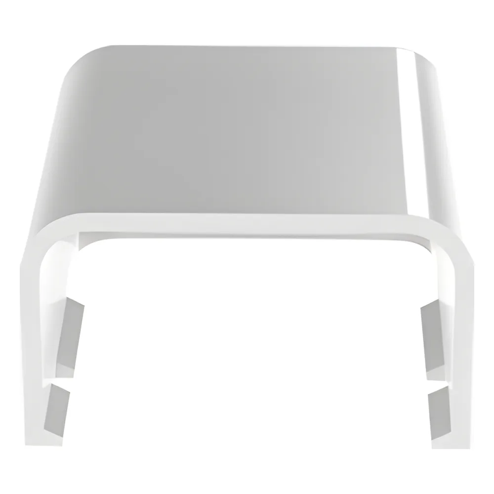 Tapa Final, para uso con canaleta LD10, material ABS, Color Blanco – vista 2