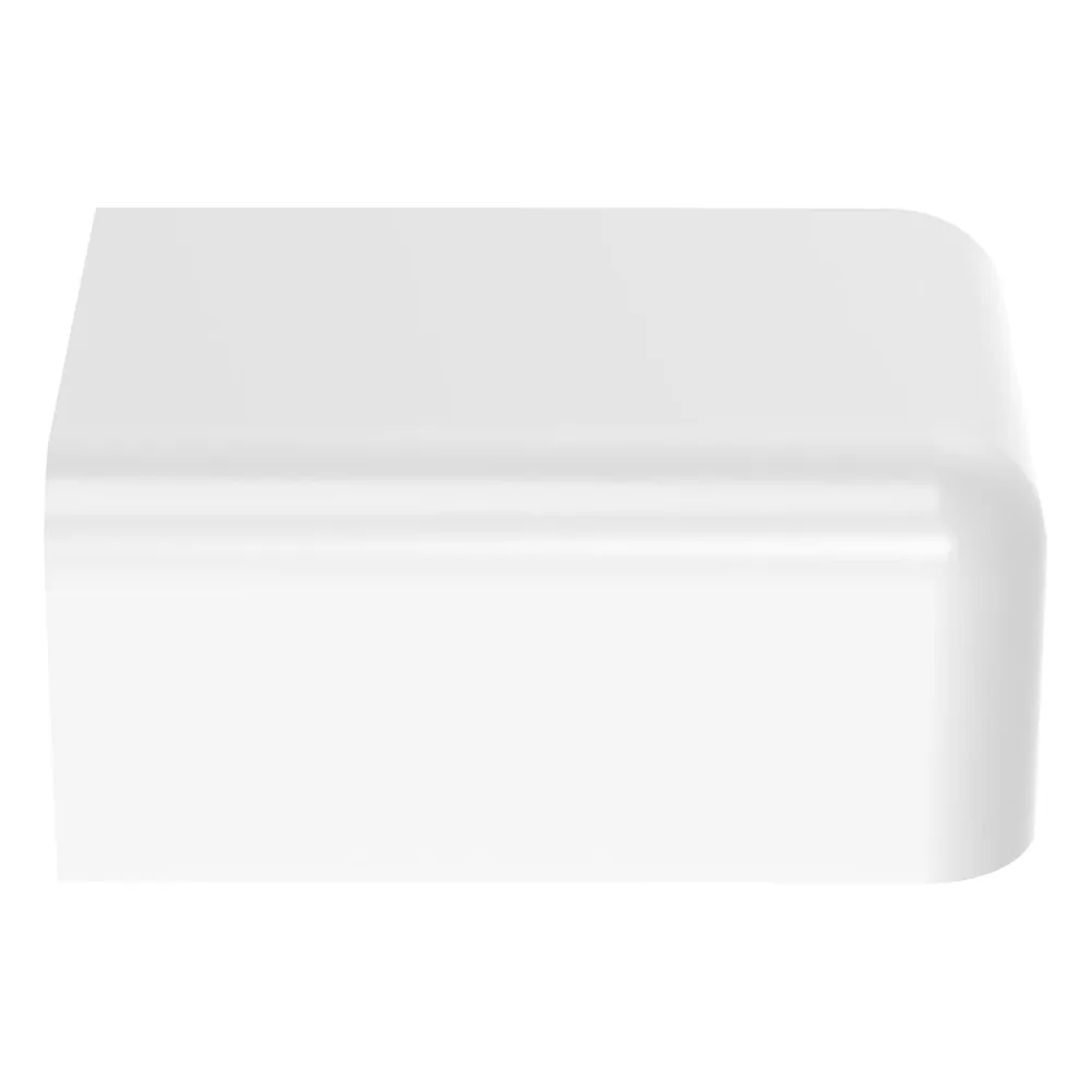 Tapa Final, para uso con canaleta LD10, material ABS, Color Blanco – vista 3
