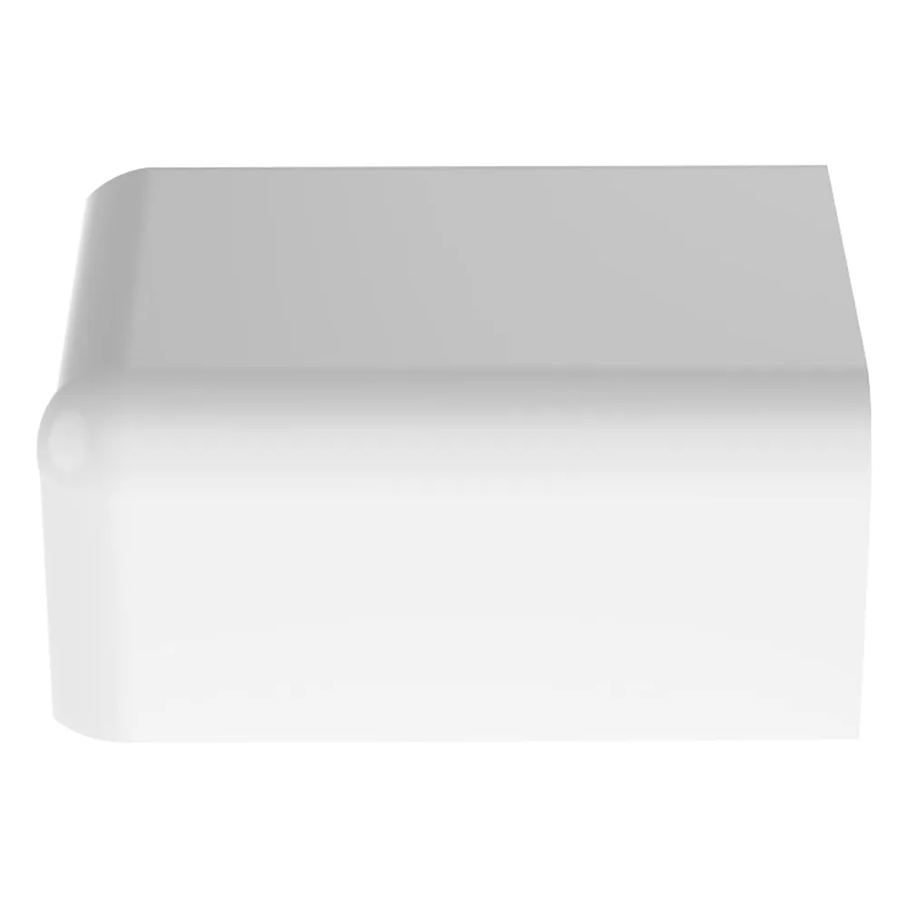 Tapa Final, para uso con canaleta LD10, material ABS, Color Blanco – vista 4