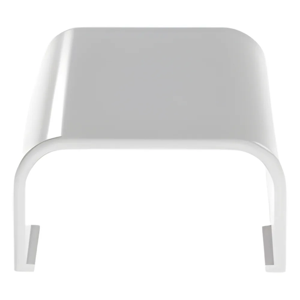 Tapa Final, para uso con canaleta LD5, material ABS, Color Blanco – vista 2